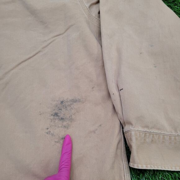 Vintage 90s Carhartt Button Shirt 2XL 28x33 Baggy - Picture 5 of 16